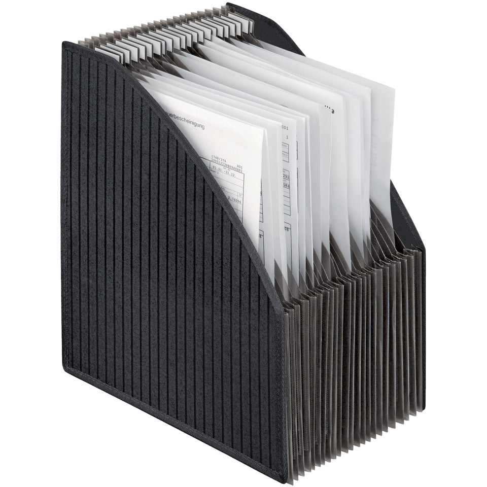 Stehsammler mit Fächer ausziehbar, A4, schwarz VELOFLEX 4446 280 VELOFLEX 4446 280 ausziehbar