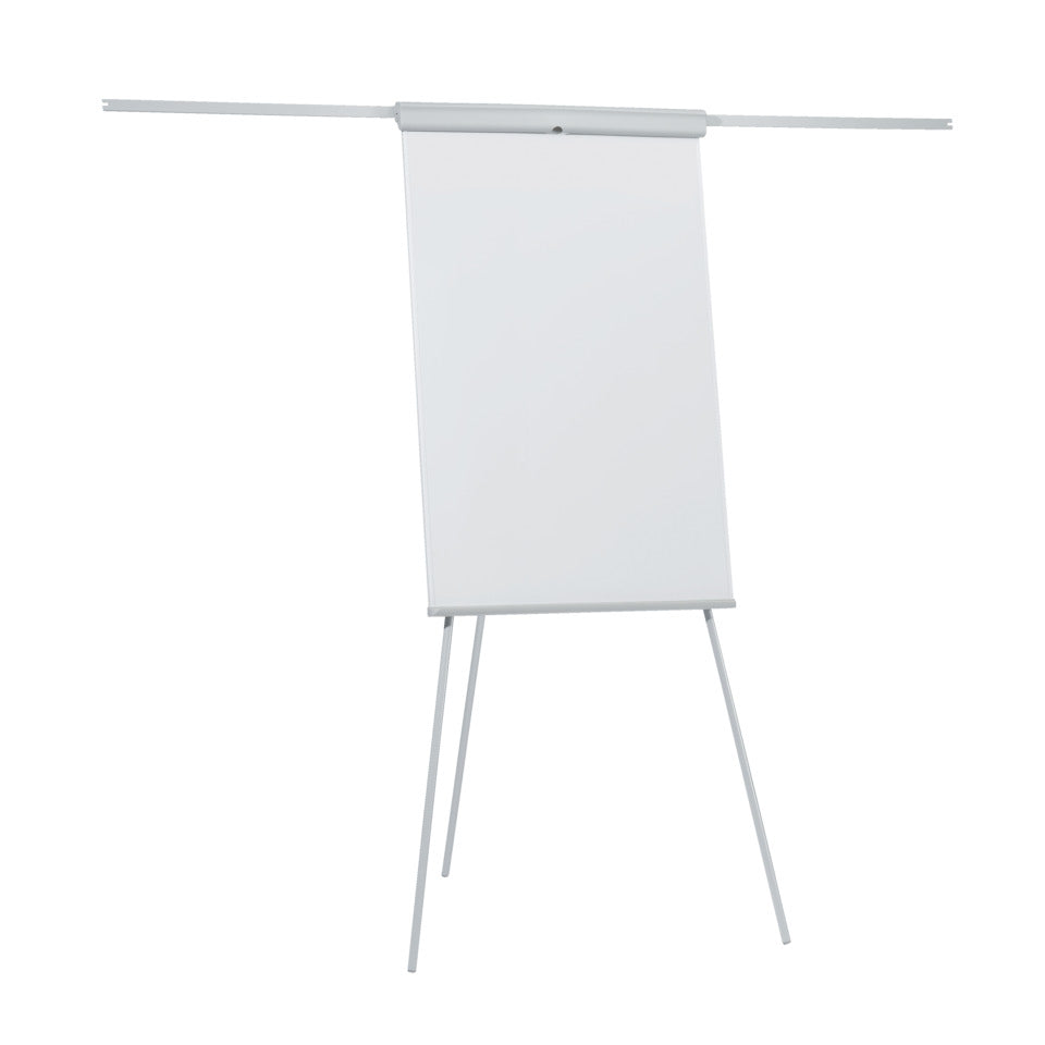 Flipchart X-tra!Line, Stahl, höhenverstellbar, 2 ausklappbare Arme, 105 x 68 cm, grau FRANKEN EL-FC22