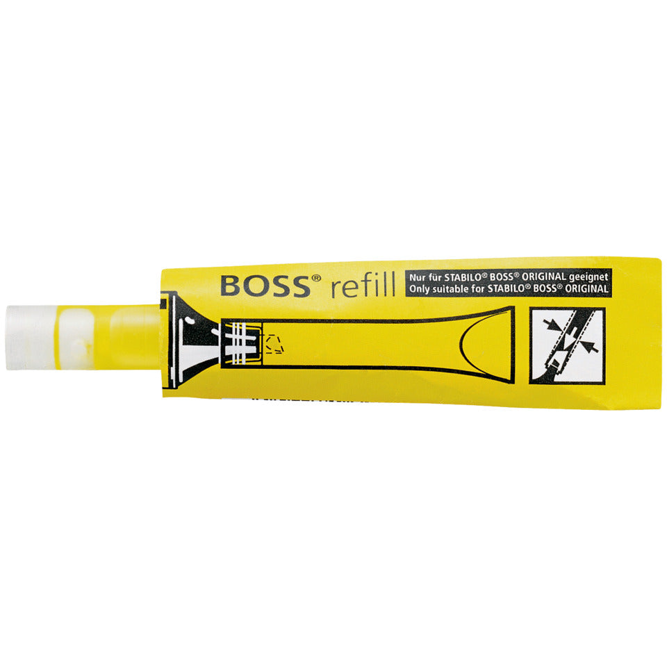 Textmarker Nachfüllsystem BOSS® ORIGINAL, 3ml, gelb STABILO 070/24 STABILO 070-24  Nachfüllsystem