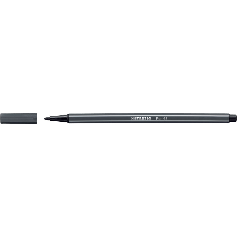 Fasermaler Pen 68, 1mm, schwarzgrau STABILO 68/97 STABILO 68-97