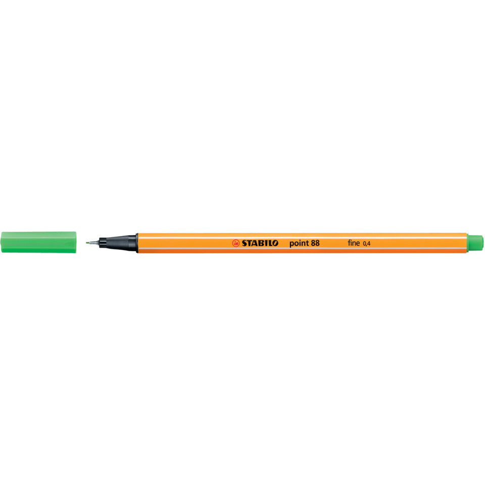 Fineliner point 88®, 0,4 mm, hellgrün STABILO 88/43