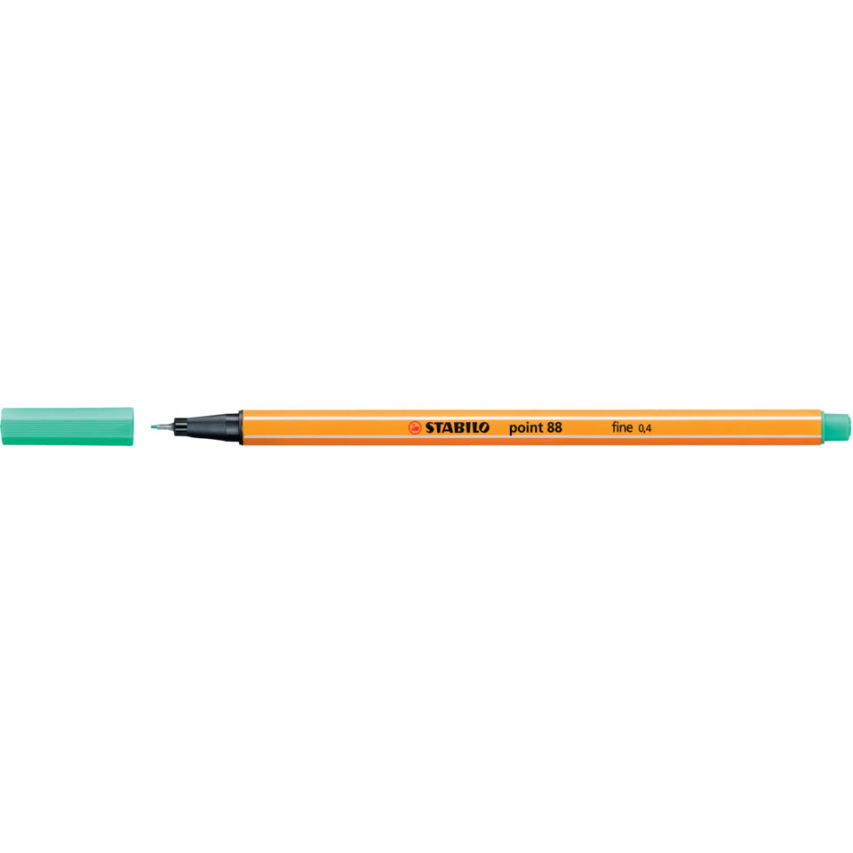 Fineliner point 88®, 0,4 mm, eisgrün STABILO 88/13