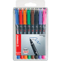 Folienstift OHPen universal, 0,7 mm, permanent, Etui mit 8 Stiften STABILO 842/8 STABILO 842/8 permanent