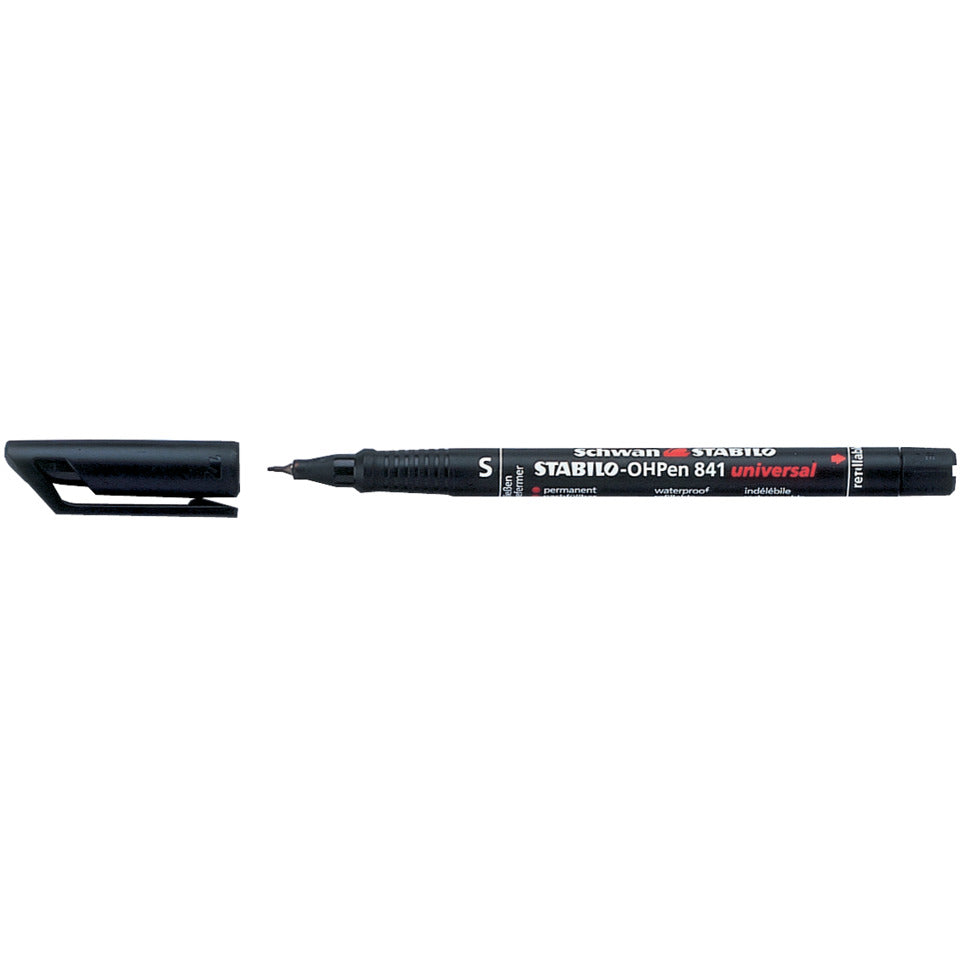 Folienstift OHPen universal, 0,4 mm, permanent, schwarz STABILO 841/46 STABILO 841/46 permanent