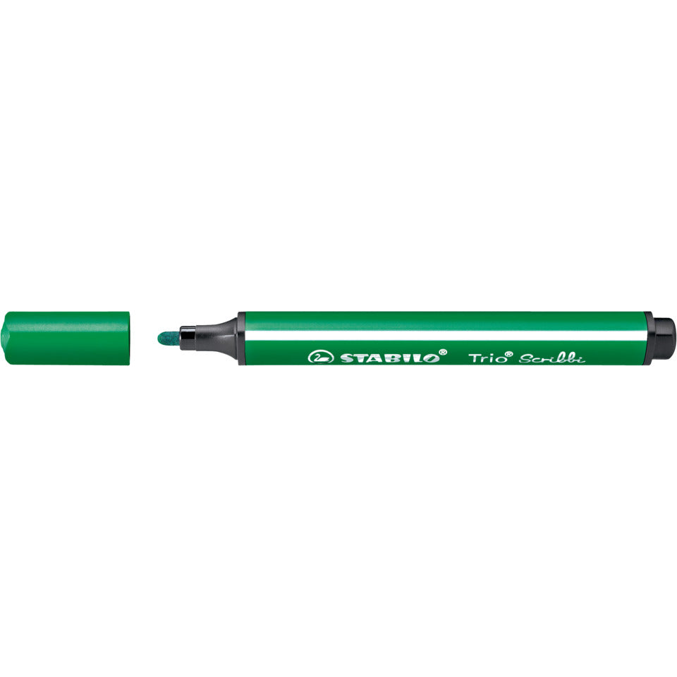 Fasermaler Trio® Scribbi, 1,5 - 2,0 mm, grün STABILO 368/936