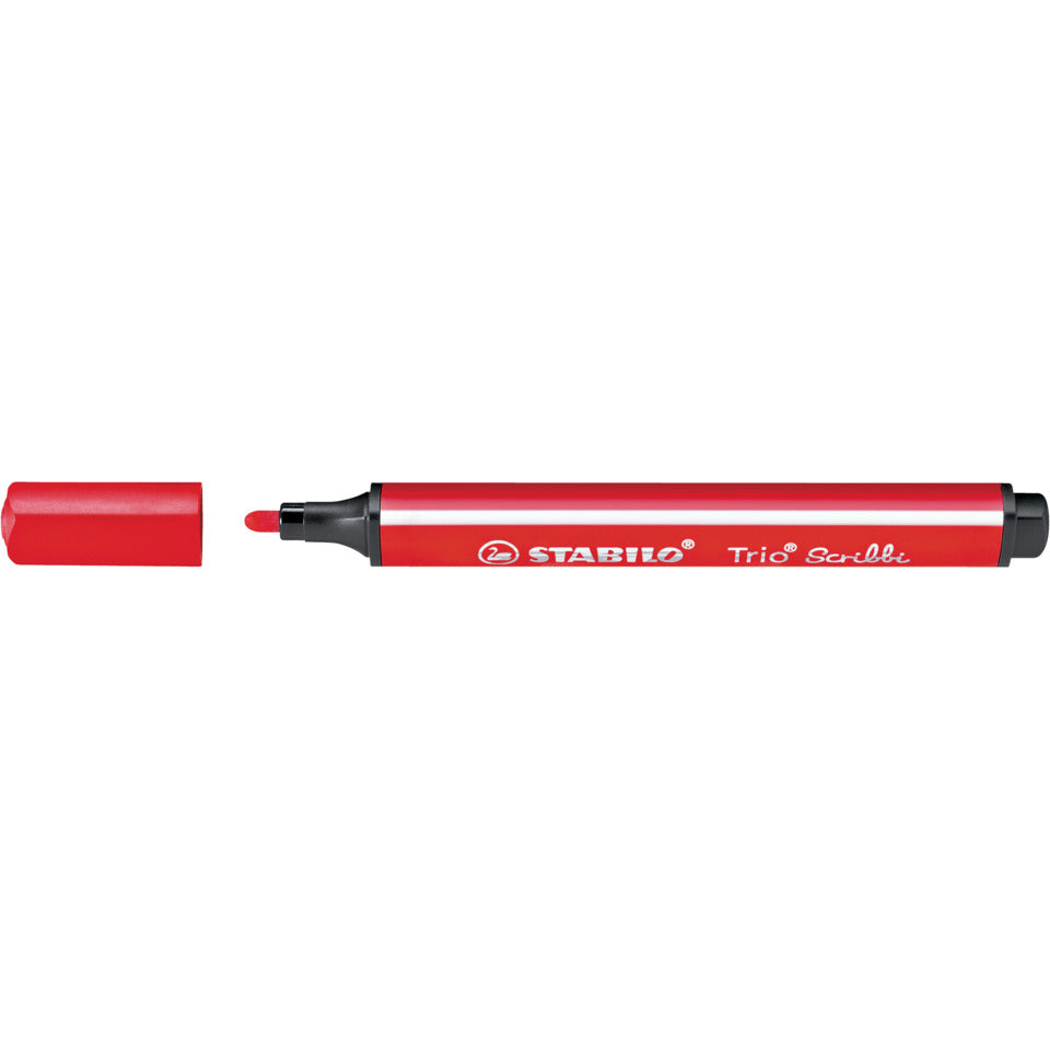Fasermaler Trio® Scribbi, 1,5 - 2,0 mm, rot STABILO 368/948