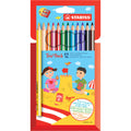 Farbstift Trio®, dick, Kartonetui mit 12 Stiften und 1 Spitzer STABILO 203/2-12 STABILO TRIO 203/2-12 mit Spitzer