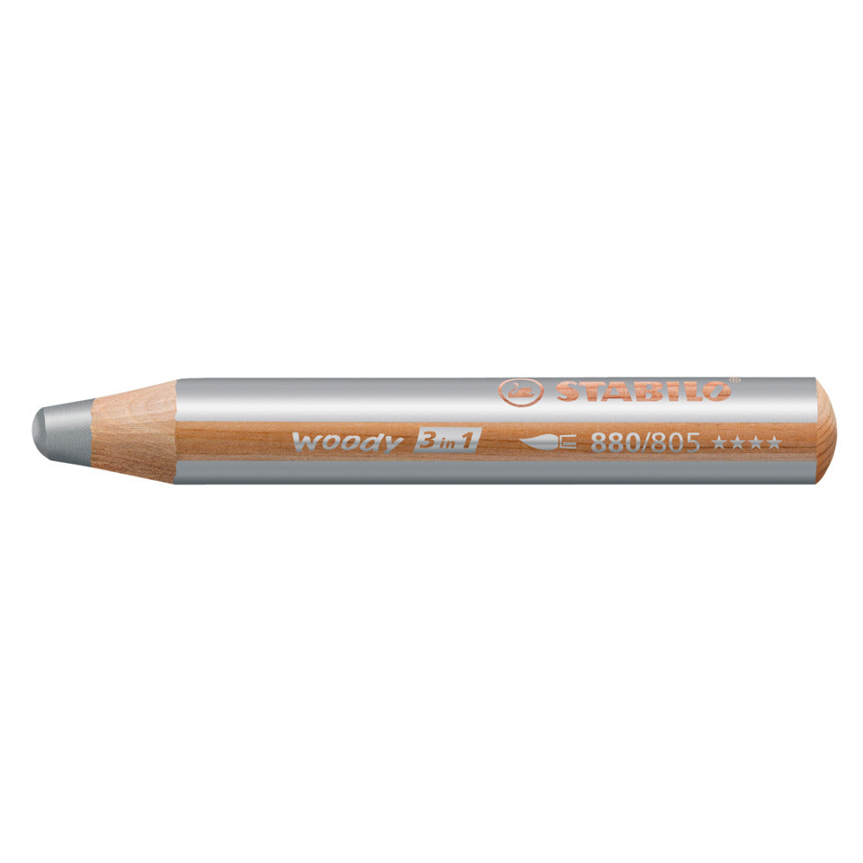 Multitalent-Stift woody 3 in 1, silber STABILO 880/805 STABILO 880/805 Woody 3 in 1