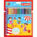 Farbstift Trio®, dick, Kartonetui mit 18 Stiften und 1 Spitzer STABILO 203/2-18 STABILO 203/2-18 mit Spitzer