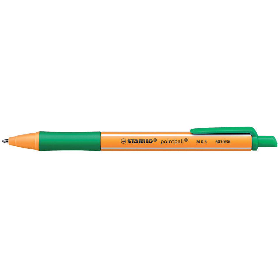 Kugelschreiber pointball®, Druckmechanik, 0,5 mm, grün STABILO 6030/36 STABILO 6030/36 0,5mm