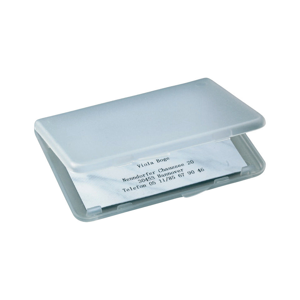 Visitenkarten-Etui, 15 Karten, transparent SIGEL VA140