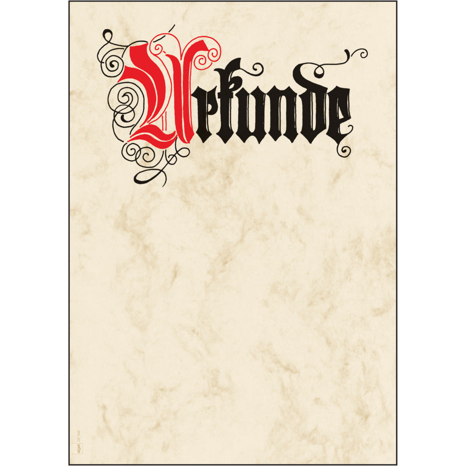 Design Papier Urkunde Calligraphy, A4, 185g/m², 12 Blatt SIGEL DP548 SIGEL DP548 Calligraphy 185 g 12BL