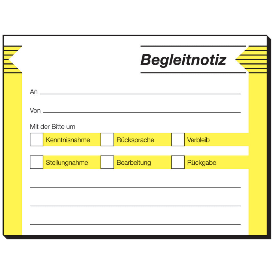 Haftformular Begleitnotiz, 100x75mm, 50 Blatt SIGEL HF142 SIGEL HF142/bedr/100,75mm