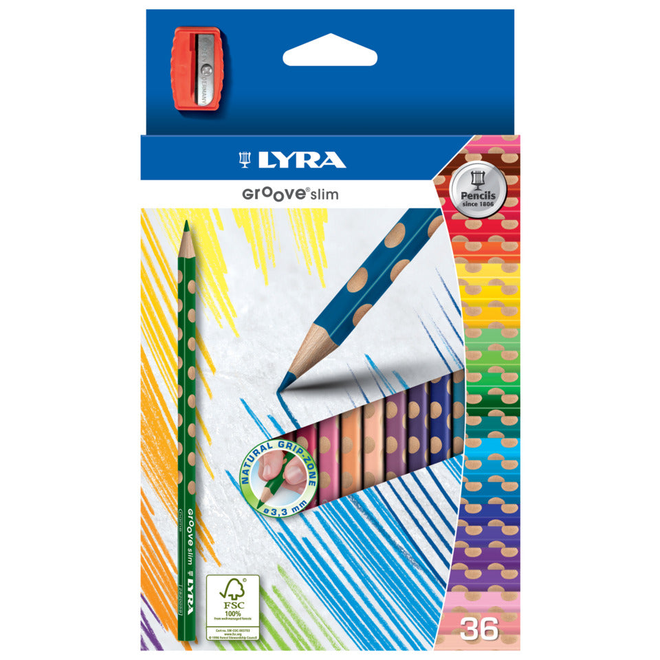 Farbstifte 36Farben+Spitzer   Groove Slim LYRA L2821360 LYRA L2821360 Groove Slim