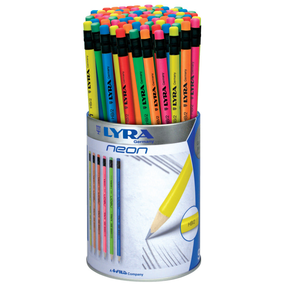 Bleistift mit Radierer, HB, Neon sortiert LYRA L1293960 LYRA L1293960 m.Radierer