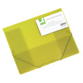 Gummizugmappe, A4, transparent gelb Q-CONNECT KF15449