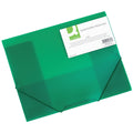 Gummizugmappe, A4, transparent grün Q-CONNECT KF02313