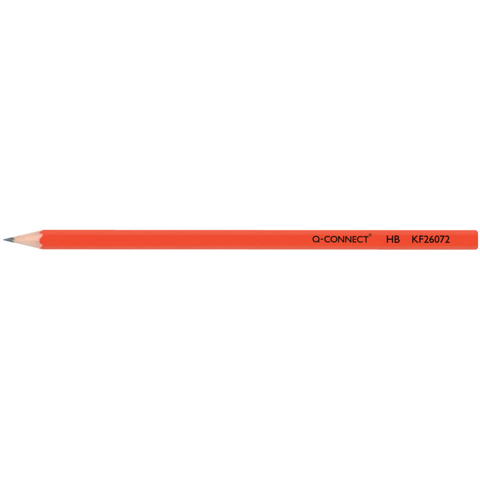 Bleistift ohne Radierer, HB, rot Q-CONNECT KF26072