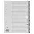 Register A-Z, A4, Plastik, grau - Q-CONNECT KF01843 Q-CONNECT KF01843 überbreit