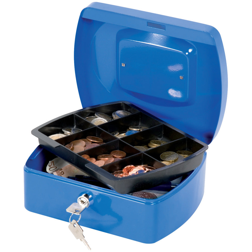 Geldkassette, Gr. 2, blau Q-CONNECT KF02623 Q-CONNECT KF02623/145203X