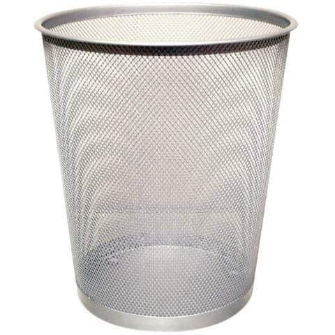 Papierkorb Metalldraht 19 Liter - silber