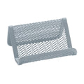 Visitenkarten-Aufsteller, 11x7,5x5 cm, metallic silber Q-CONNECT KF04729 Q-CONNECT KF04729  11x7,5x5 cm