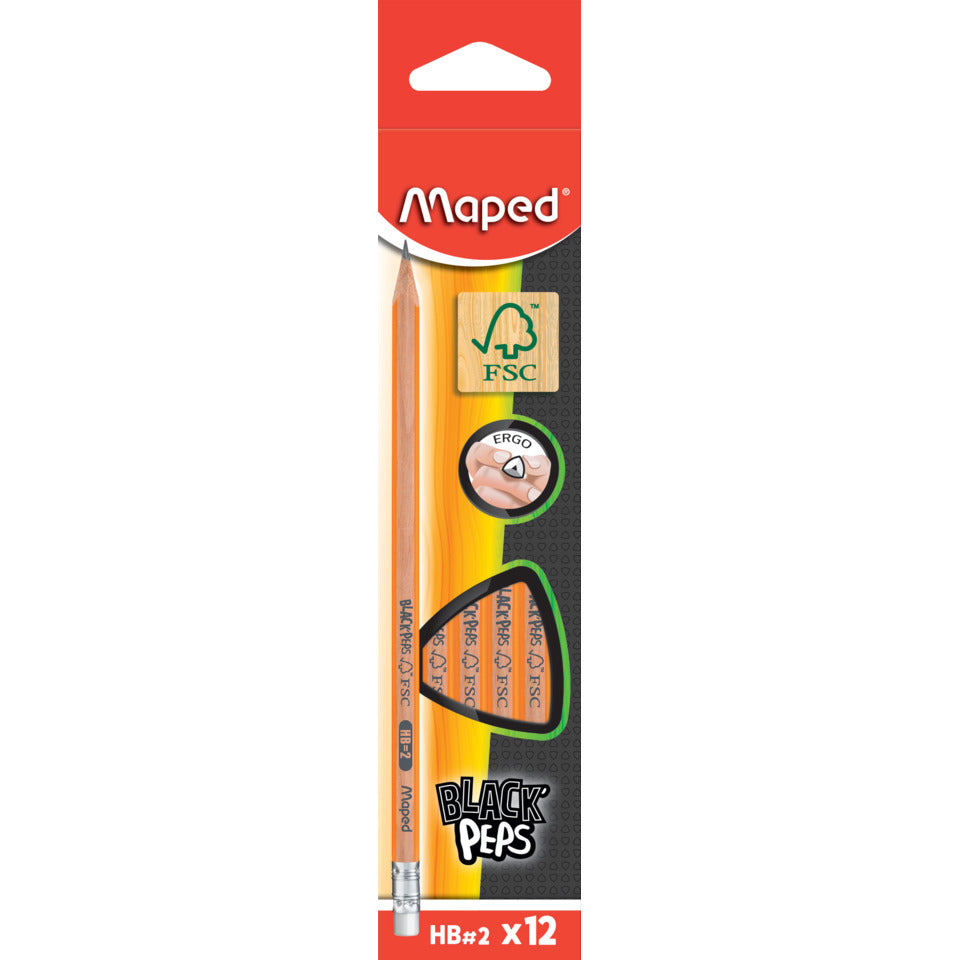 Bleistift Black Peps, HB MAPED M850021FC MAPED 850021FC