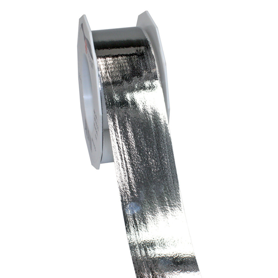 Ringelband, 40 mm x 25 m, metallic silber  1884025-631 188 40 25 - 631   40 mm 25 m