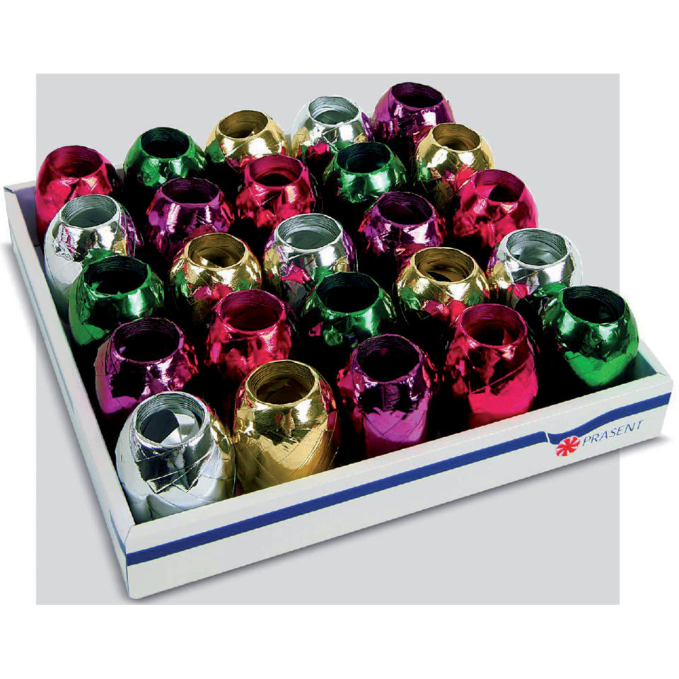 Weihnachts-Eiknäuel metallic XXL, 10mmx30m, sortiert PRÄSENT 412-099 412-099   10 mm 30 m