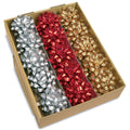Weihnachten Rosette, Ø8cm, Metallic matt, sortiert  71930-099 719 30-099 D8cm sort.