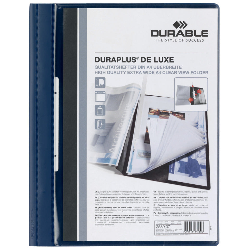 Angebotshefter Duraplus® de Luxe, A4, dunkelblau DURABLE 2589 07 DURABLE 2589 07 Panorama