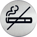 Hinweisschild PICTO "Rauchen NEIN", Ø 83 mm, metallic silber DURABLE 4911 23 DURABLE 4911 23 D83mm