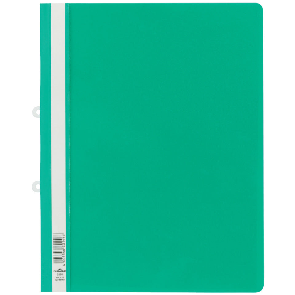 Sichthefter mit Abheftschieber, Hartfolie, 0,16 mm, DIN A4, 280 x 330 mm, grün DURABLE 2580 05 DURABLE 2580 05 A4  Plastik