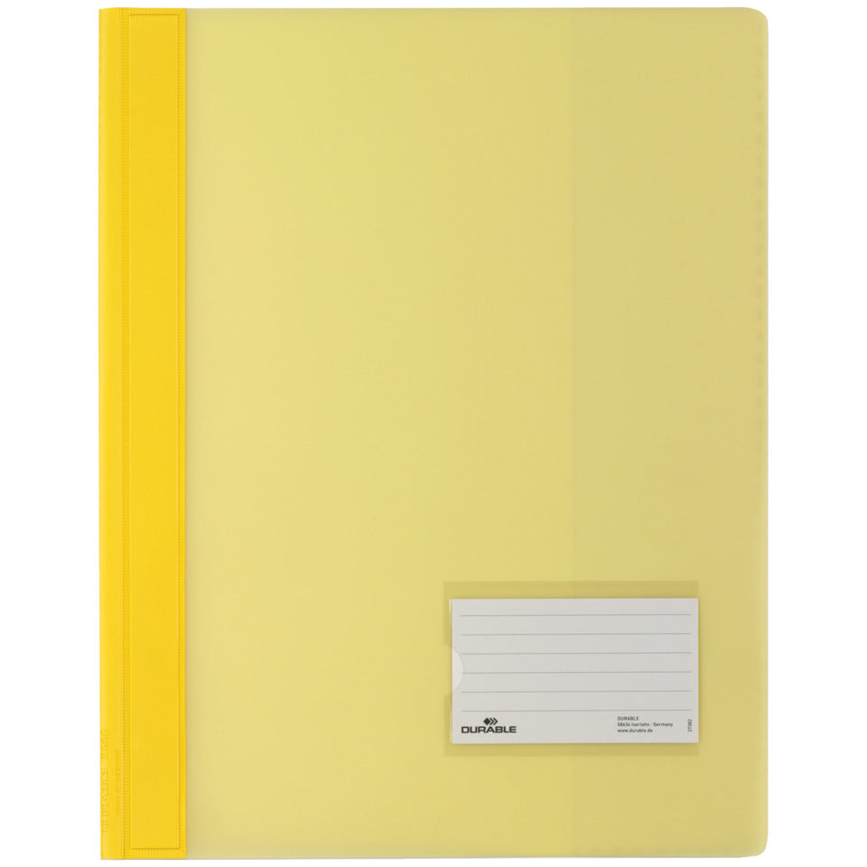 Schnellhefter DURALUX®, transluzente Folie, für A4 Überbreit, 245 x 310 mm, gelb DURABLE 2680 04 DURABLE 2680 04 Plastik