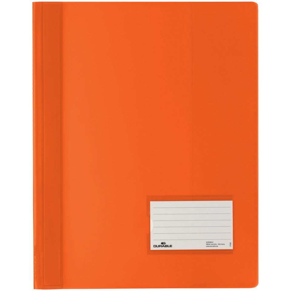 Schnellhefter DURALUX®, transluzente Folie, für A4 Überbreit, 245 x 310 mm, orange DURABLE 2680 09 DURABLE 2680 09 Plastik Überbreite