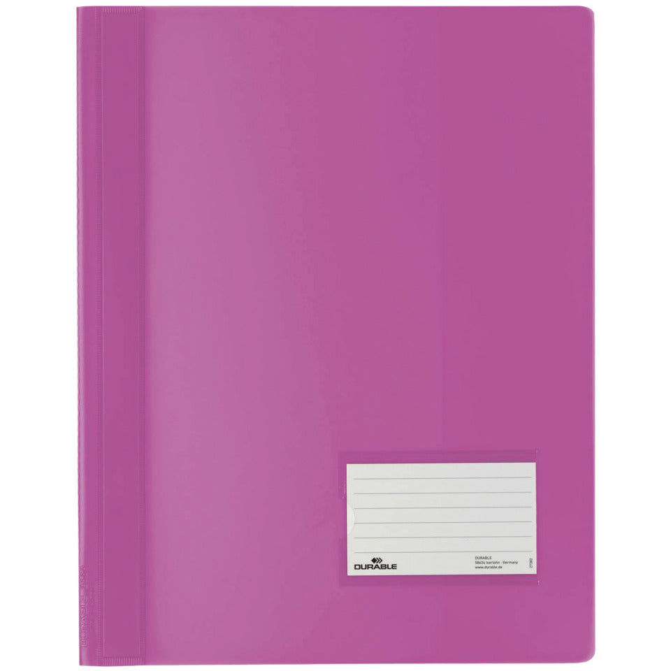 Schnellhefter DURALUX®, transluzente Folie, für A4 Überbreit, 240x310,dunkelrosa DURABLE 2680 34 DURABLE 268034 Duralux überbr
