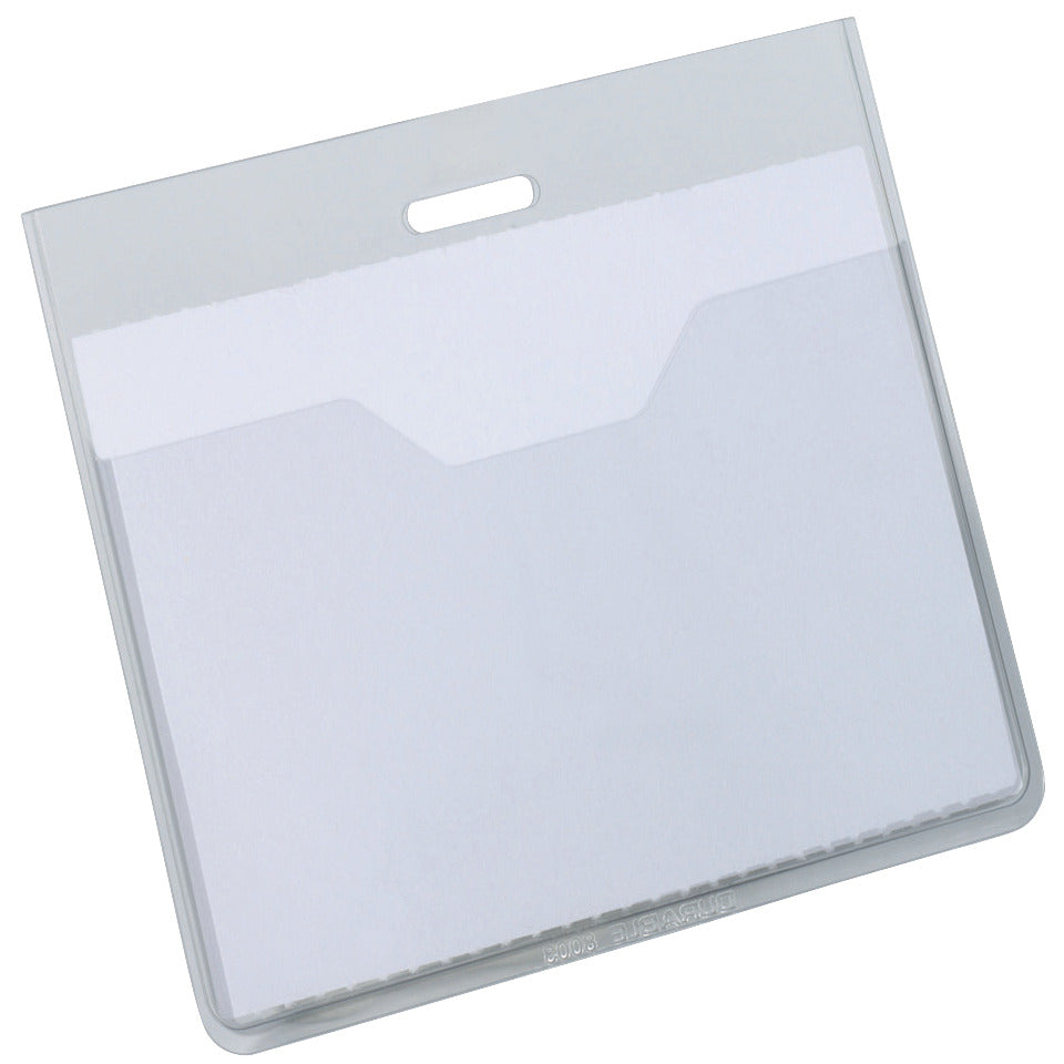 Namensschild mit offener Tasche, Hartfolie, hochtransparent, 90 x 60 mm, 20 Stück DURABLE 8136 19 DURABLE 8136 19 transparent