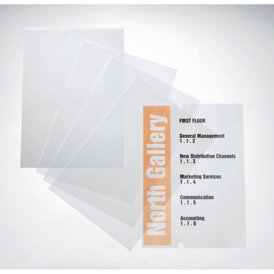 Beschriftungsfolie Crystal Sign, 210x297mm, 10 Stück, transparent DURABLE 4835 19 DURABLE 4835 19  10St