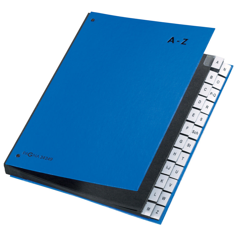 Pultordner A-Z, A4, 24-teilig, blau PAGNA 24249-02 PAGNA 24249-02  24-teilig