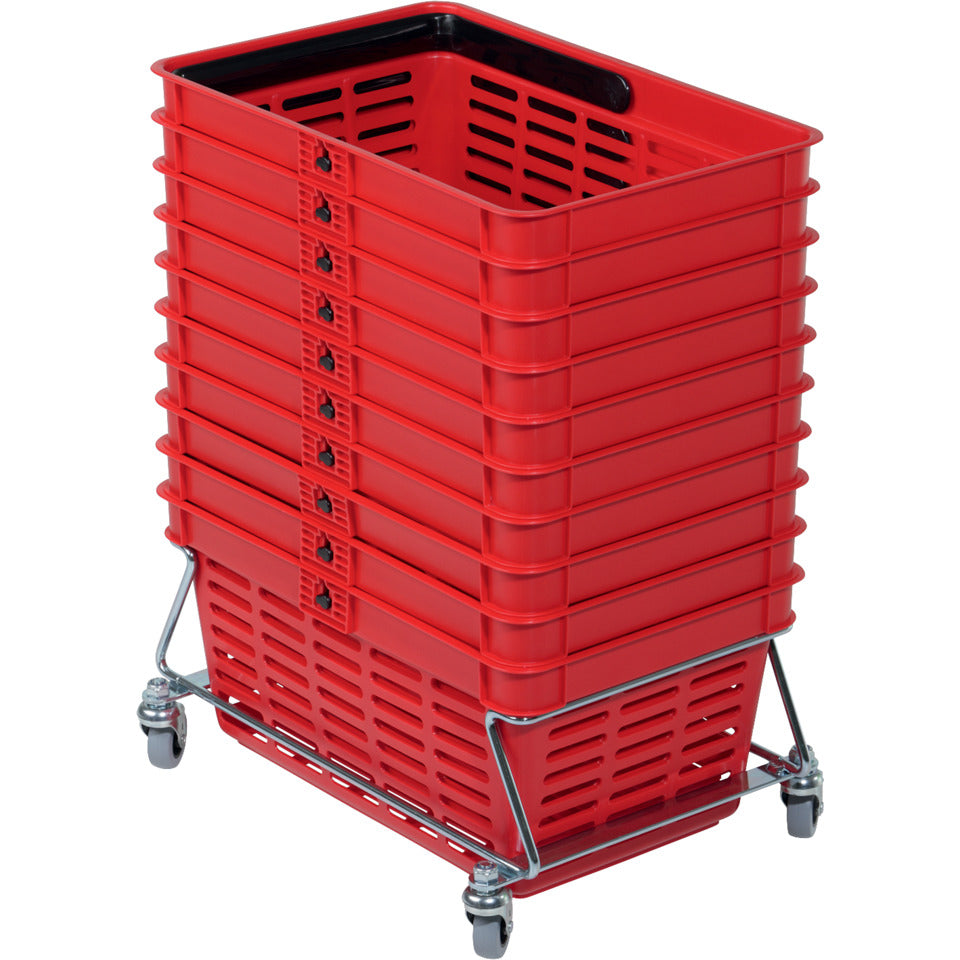 Einkaufskorb Shopping Basket 19, stapelbar, rot DURABLE 1801565080
