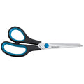 Universalschere Easy Grip, Linkshand, rostfrei, gebogen, asymmetrisch,blau/schwarz, 21 cm WESTCOTT E-30282 00 WESTCOTT E-3028200 Soft Grip