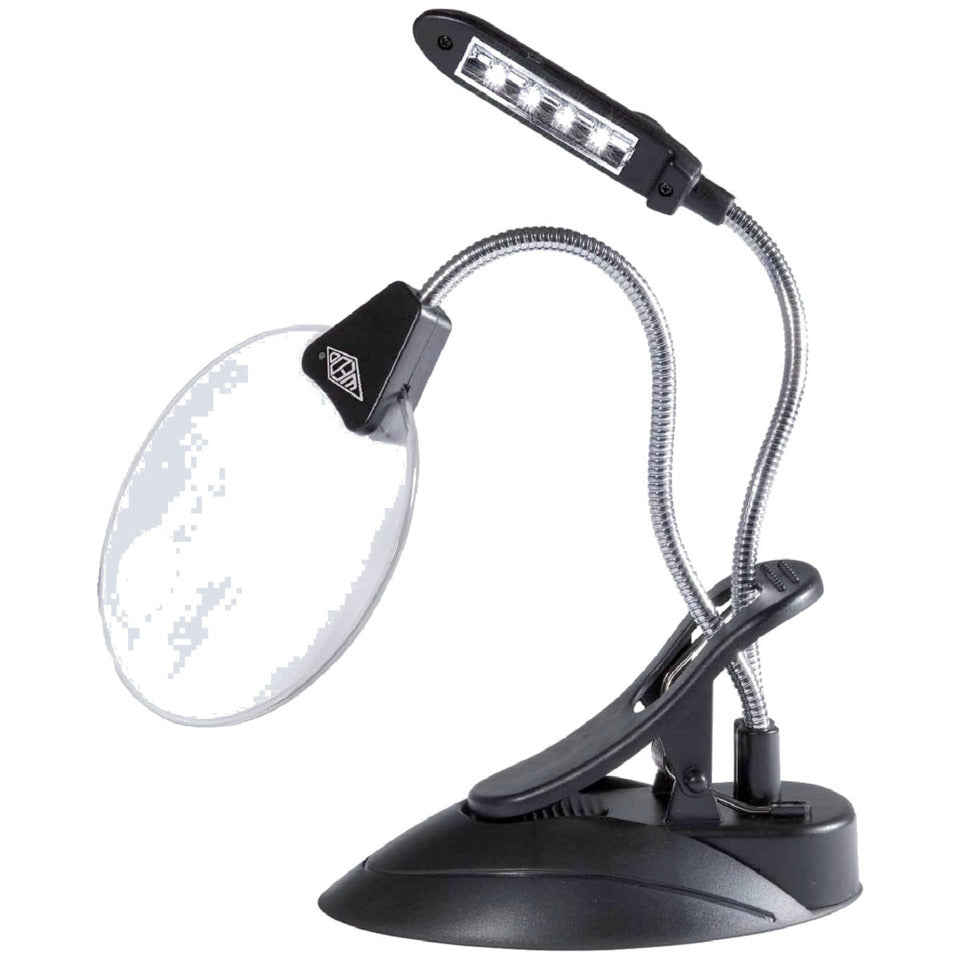 Tischlupe mit LED-Licht, schwarz WEDO 271 75201 WEDO 271 75201 12,5 cm