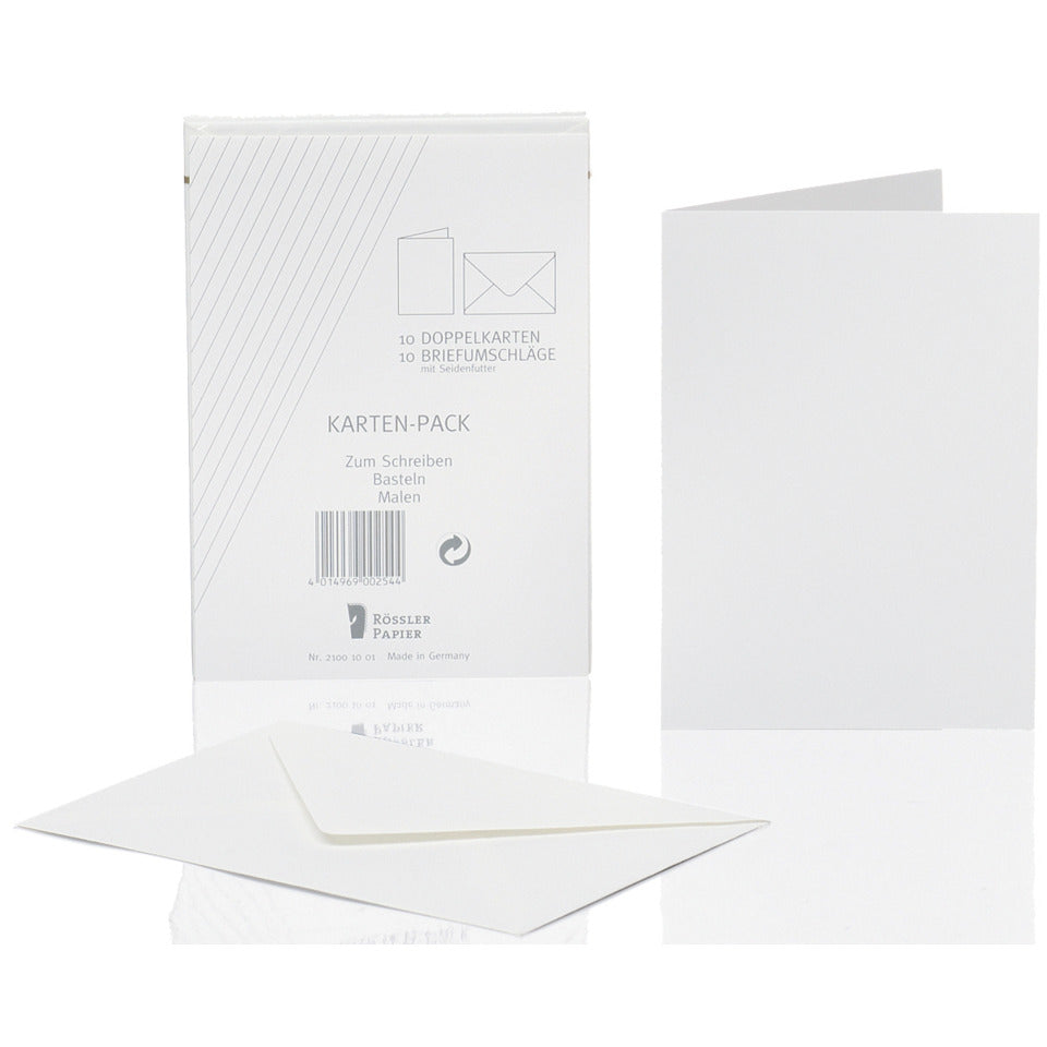 Kartenpackung, A6hd, 10 Stück, weiß RÖSSLER 21001001 RÖSSLER 21001001   10/10