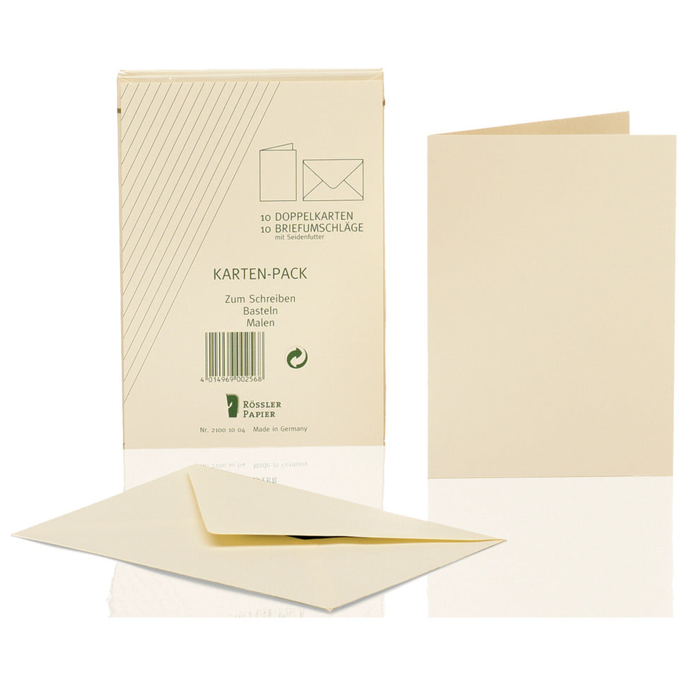 Kartenpackung, A6hd, 10 Stück, chamois RÖSSLER 21001004 RÖSSLER 21001004    10/10