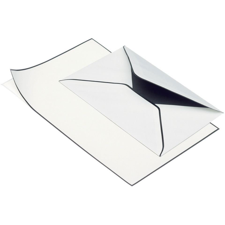 Briefpapierset Trauerpost, A5/C6, 5/5 Stück, weiß matt RÖSSLER 22013701 RÖSSLER 22013701  5/5ST
