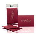 Briefkarte Einladung, B6hd, 220g/m², 5/5 Stück, rosso RÖSSLER 1181955072 RÖSSLER 1181955072  EINLADUNG