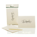 Briefkarte Danke, B6hd, 5/5 Stück, candle light metallic RÖSSLER 1181956303 RÖSSLER 1181956303  DANKE