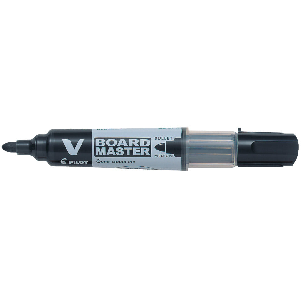 Whiteboardmarker V-Board Master, 2,3mm, Rundspitze, schwarz PILOT WBMA-VBM-M-B-BG 5080701
