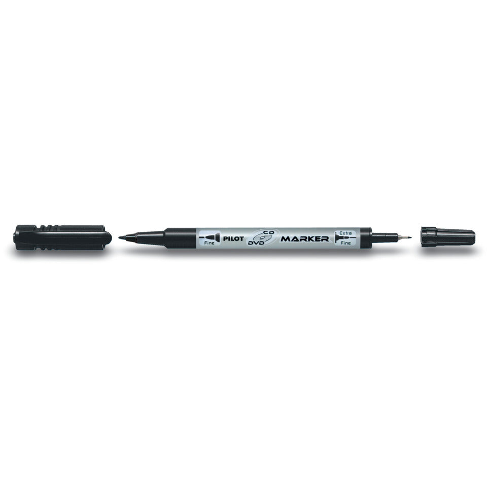 CD-Marker Twin Duo, 0,7/0,4mm, schwarz PILOT 4056001 PILOT SCA-TMCD-B 4056001