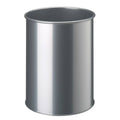 Papierkorb METALL rund 15, Stahl, rund, 260x315mm (ØxH), 15 l, metallic silber DURABLE 3301 23 DURABLE 3301 23 Metall